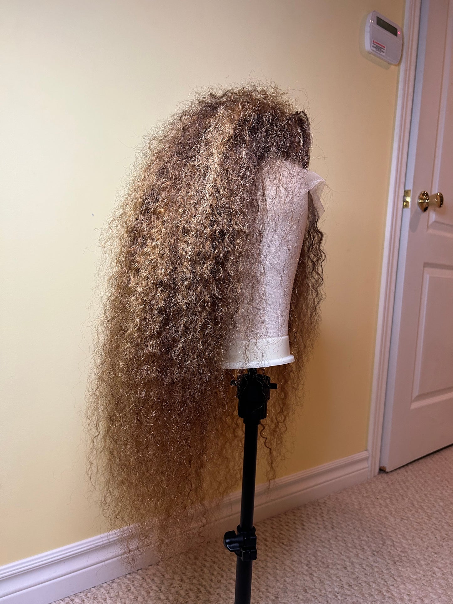 Brown with blonde highlights DEEP WAVE.